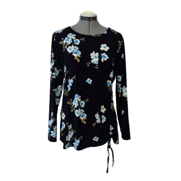 Black jersey knit top, Lily Morgan, XL - Picture 1 of 4